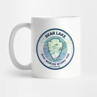 Rocky Mountain National Park Souvenir Map - Bear Lake Mug